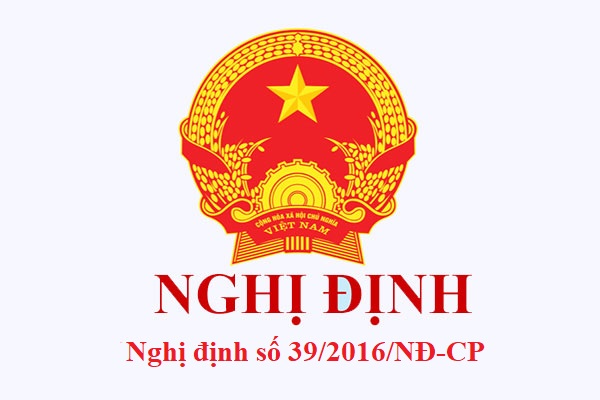 Nghi Dinh 39 2016 Nd Cp